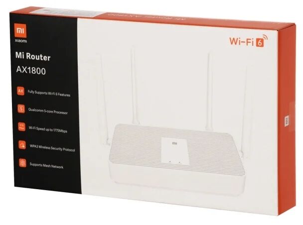 Wi-Fi маршрутизатор XIAOMI Mi Router AX1800 (DVB4258GL) (White) RU - 8