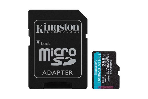 Карта памяти microSD 256GB Kingston Canvas Go Plus microSDXC Class 10 (UHS-I U3 V30, 170MB/s) (SDCG3/256GBSP) RU - 4