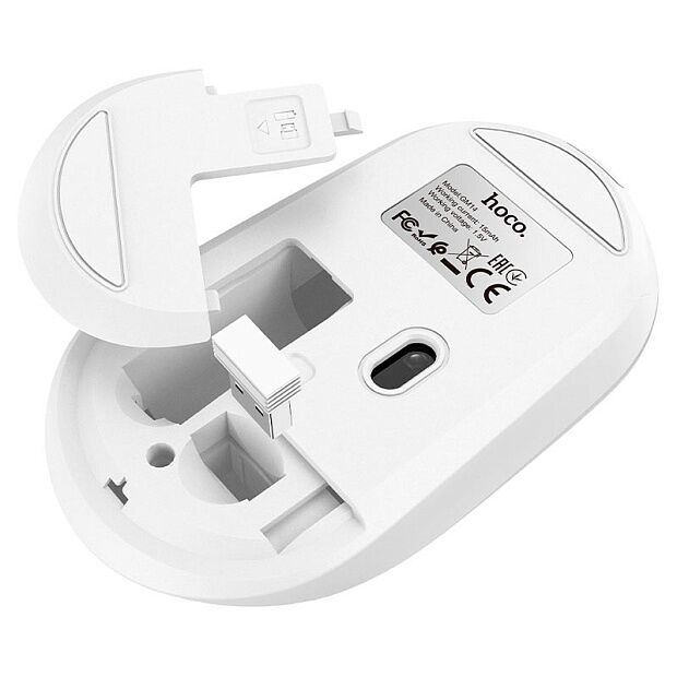 Мышь беспроводная Hoco GM14 Platinum 2.4G Business Wireless Mouse (White) - 2