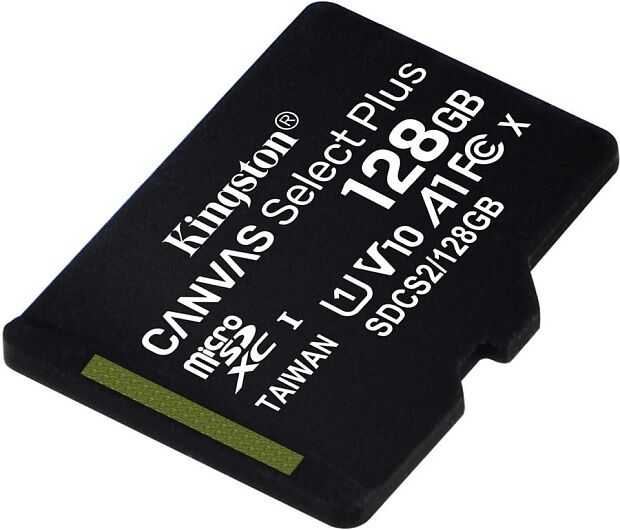 Карта памяти microSDXC Kingston Canvas Select Plus, 128 Гб, UHS-I Class 10 U1 A1 (SDCS2/128GBSP) RU - 2