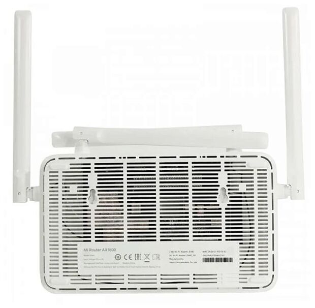 Wi-Fi маршрутизатор XIAOMI Mi Router AX1800 (DVB4258GL) (White) RU - 7