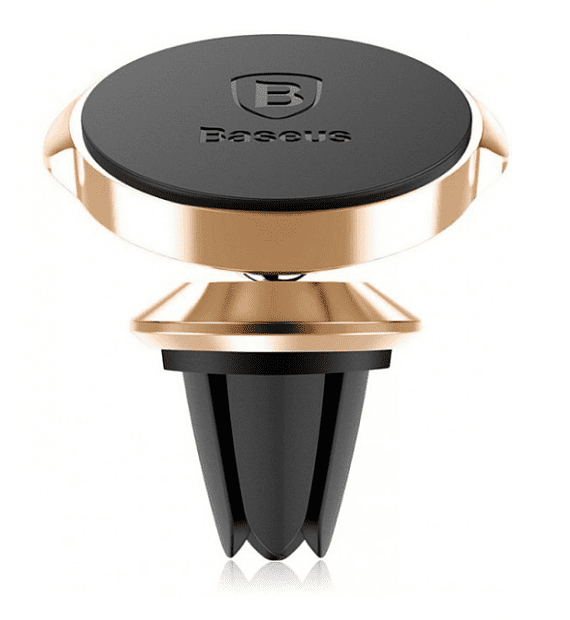 Держатель для смартфона Baseus Small Ears Series Magnetic Suction (Air Outlet) (Gold/Золотой) - 1