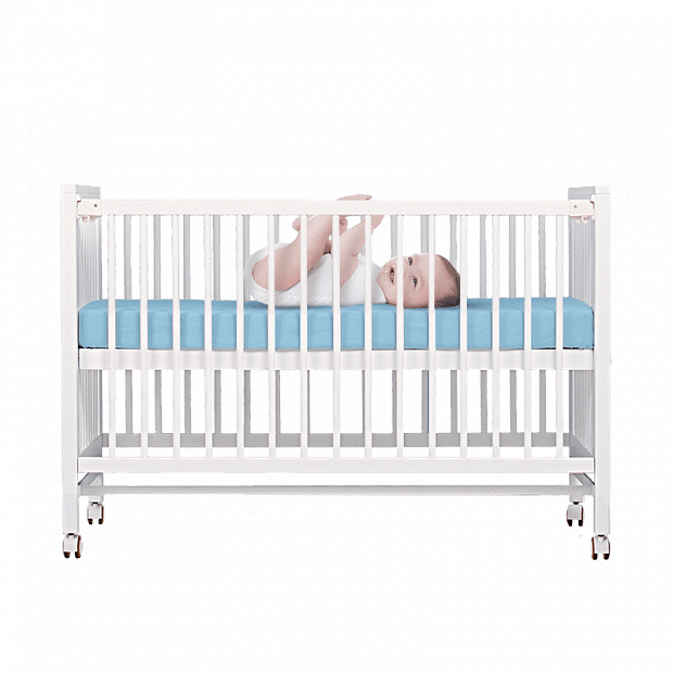 Набор (детская кроватка и матрас) Snuggle Sac Infant Beech Crib And Universal Mattress (Blue) 